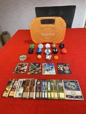 Bakugan Battle Brawler x 12 With Cards Magnetic Cards & Carry Case