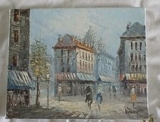 Small French Oil On Canvas