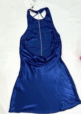 Zara Blue Satin Effect Open