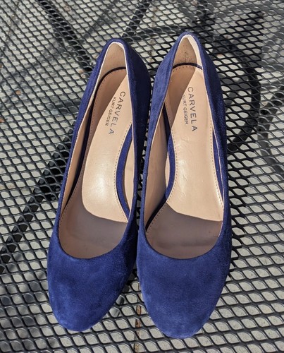 Carvela blue suede court shoe - carvela,