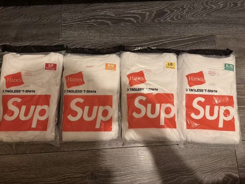 Supreme hanes tagless tees - supreme,