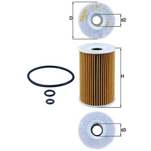 Oil filter for audi 2 - oil, 8p