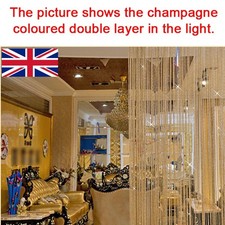 Hanging Beaded Curtains String Curtain Panels Door Fly Screen Room Divider Net