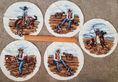 Cranston cowboy fabric panels - cowboy,