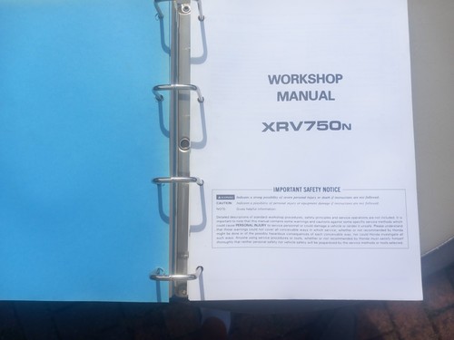 Honda xrv750 factory workshop - xrv750,