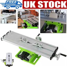 XY Axis Compound Milling Machine Work Table Cross Slide Bench Drill Vise Fixture