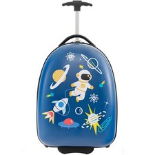 Costway Kids Blue Suitcase