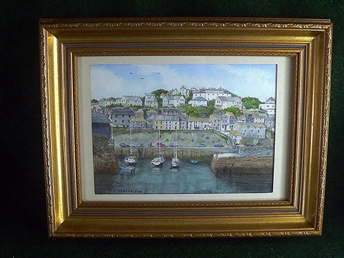 Vintage signed watercolour - ,