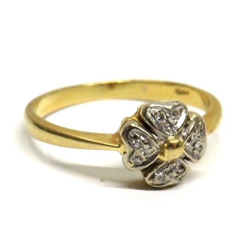 18k yell gold diamond - gold,