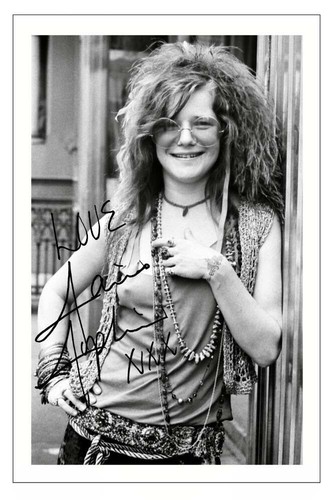 Janis joplin autograph signed - janis,