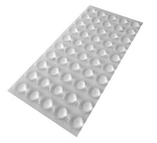 50 Clear Self Adhesive Flat