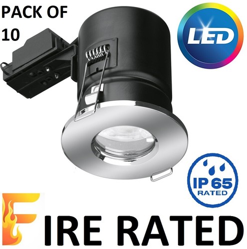 10x led fire rated gu10 - 10x,