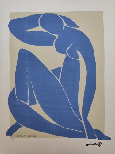 Henri matisse signed blue - matisse,