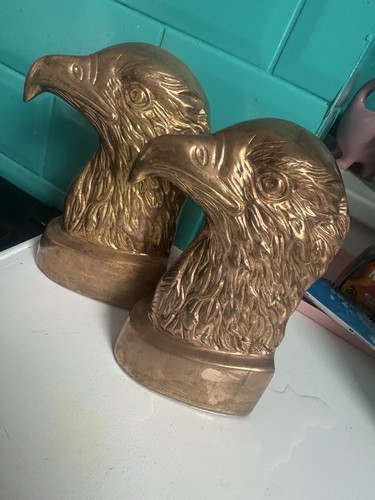 Vintage solid brass eagle - vintage,