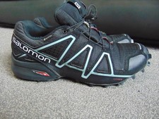 Salomon Speedcross 4 GTX Gore-Tex Waterproof Black Trail Trainers Size UK 6.5
