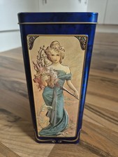 VTG CHURCHILLS Metal Cookie Tin Box Victorian Pretty Women Ladies (Empty) 