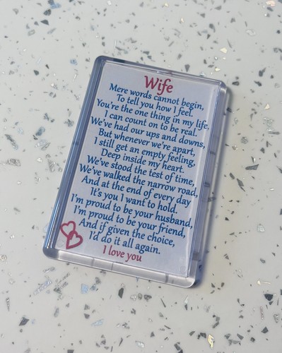 Wife poem fridge magnet - poem,