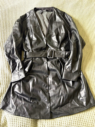 Divided black faux - h&m,