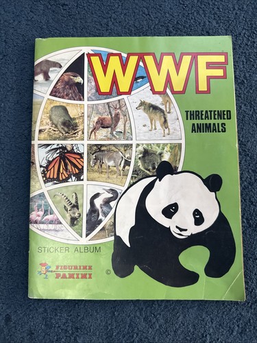 Panini wwf threatened animals - wwf,