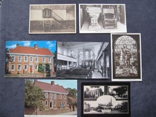7 POSTCARDS WESLEY, OLD