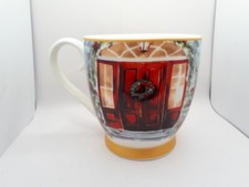 Christmas Coffee Mug With Festive Door With Christmas Trees & Reef Dunnes Stores