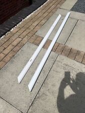 Grooved Base And Hand Rail For Glass Staircase, Primed White Pine