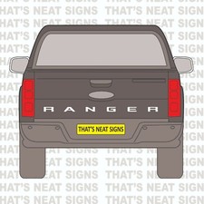 Ford Ranger Logo Badge Decal Tailgate Sticker Sign - Self Adhesive Vinyl