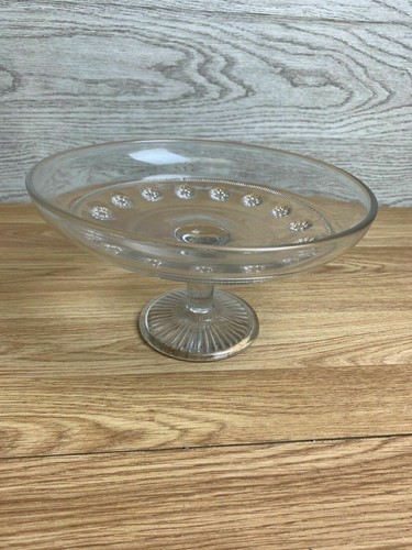 Vintage clear pressed glass - vintage,
