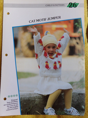Cat motif jumper - no.26,