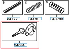PAIR CONICAL TRANSFER GEAR FRONT MITSUBISHI LANCE EVO 7 8 9 RS GSR 3219A002