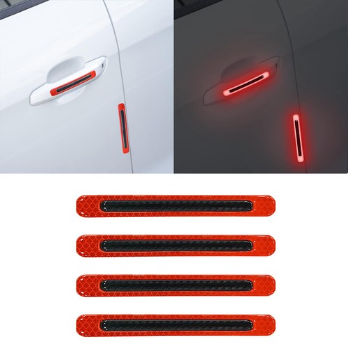 Red car door handle guard - door,