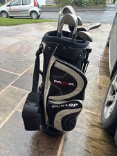 Men’s Dunlop Golf Bag and Mixed Irons Used