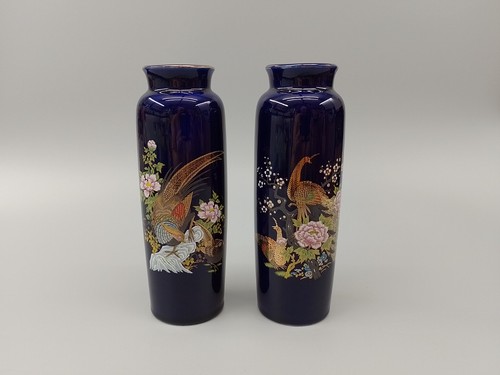 Vintage japanese ceramic vases - vintage,