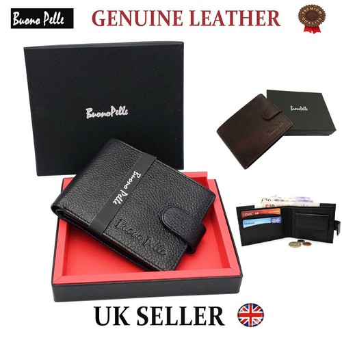 Mens leather wallet rfid - mens,