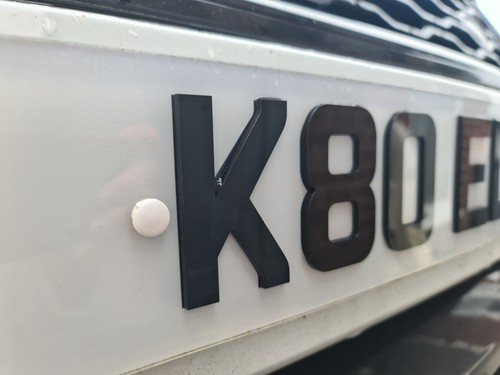Number plate letters - /, 4d