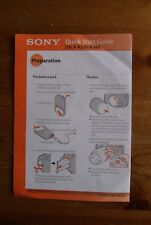 Sony Alpha a330 a380 Quick Start Guide Very Good Condition
