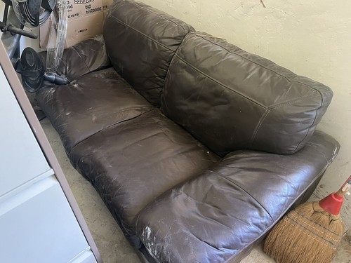 Used leather sofa coach - sofa,