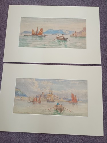 Pair antique plymouth - of,