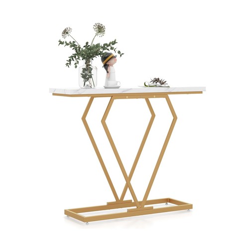 Modern console table faux - modern,