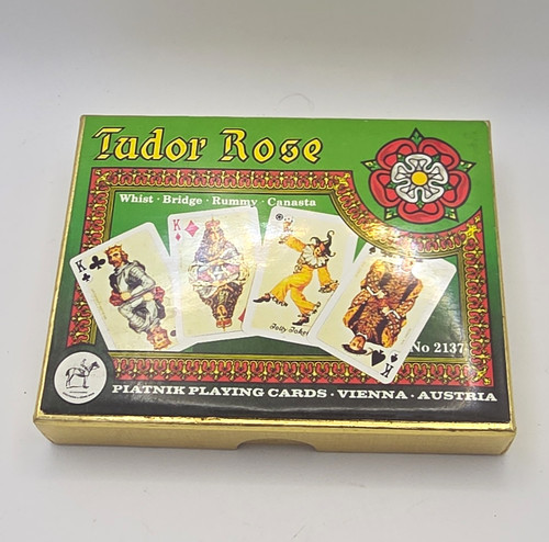 Piatnik tudor rose playing - tudor,