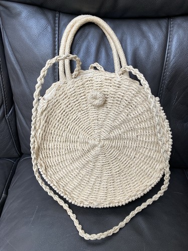 Straw crossbody bags - straw,