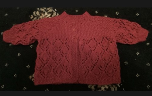 Hand knitted baby cardigan - baby,