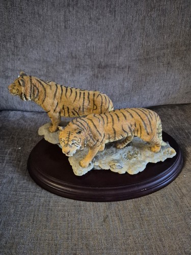 Snow tigers sculptured - tigers, by