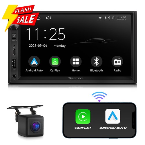 Dash double 2din qled car - double, 7"