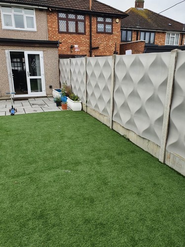Woven garden fence panel - woven,