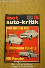 Mot 18/69 VW 1300 1600 411 E