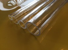 CLEAR ACRYLIC PERSPEX PIPE  TUBE BAR HOLLOW 10mm 8mm 13mm 20mm 15mm 25mm x 300mm