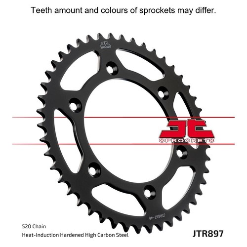 Steel rear sprocket - rear, teeth
