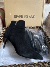 Black Ankle Boot Suede Size Uk