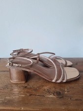 River Island Rose Gold Diamonte Bling Wide Fit Sandal Heels